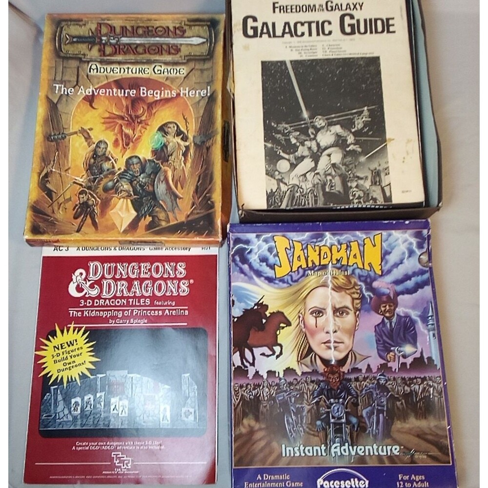 Freedom In The Galaxy RPG Book Lot 4 TSR SPI Pacesetter Sci Fi Roleplaying
